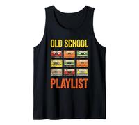 Old School Playlist Cassette Vintage Nostalgic Memory Canotta