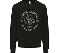 Old School Reunion Ghettoblaster Musica DJ Uomo Felpa Maglione