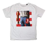 Old Skool Hooligans Bruce Springsteen T Shirt - Born in The USA Cover bianco XL