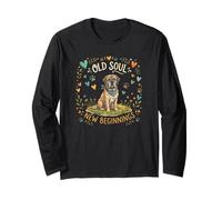 Old Soul New Beginnings Mastiff Cute Rescue Dog Maglia a Manica