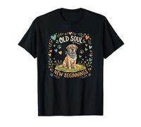 Old Soul New Beginnings Mastiff Cute Rescue Dog Maglietta