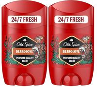 Old Spice Bearglove - Deodorante stick da uomo, 50 ml, 24/7, fresco per uso quotidiano, profumo di lunga durata, protezione dagli odori, 0% sali di alluminio, invisibile su bianco e nero