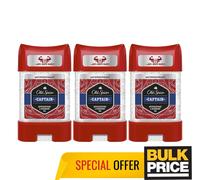 Old Spice Captain Gel Deodorante 48H Sudare Protezione Anti-white Marks 3-pack