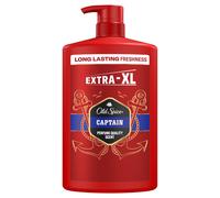 Old Spice Captain - Gel doccia e shampoo da uomo, 1000 ml, multiuso, 3 in 1, per