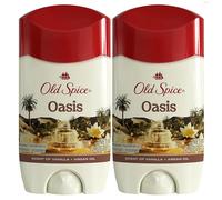 Old Spice Deodorante e antitraspirante per uomo, protezione da sudore e cattivi odori, Invisible Vanilla Oasis, 73,7 g, confezione da 2