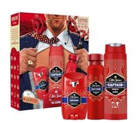 Old Spice Gentleman - Set regalo per uomo con deodorante stick e deodorante spray, capitano doccia gel