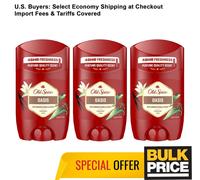 Old Spice Oasis Deodorante 3-pack - 50ml Ogni, Alu-Free Vaniglia Ambra Fragranza