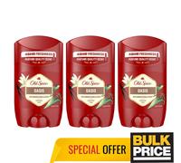 Old Spice Oasis Deodorante 3-pack - 50ml Ogni, Alu-Free Vaniglia Ambra Fragranza
