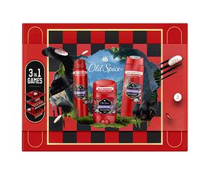 Old Spice set Night Panther: Deo stick 50 ml + Deo spray 150 ml + Gel doccia 250 ml + 3 Giochi