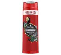 Old Spice Wolfthorn 3 in 1 gel doccia e shampoo da uomo, 400 ml, profumo fresco di lunga durata, qualità profumo, pulizia profonda per capelli e viso, sensazione delicata sulla pelle