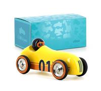 Old Sport Compet' Giallo Imitazione Traffico Auto in Legno Bambini 2+