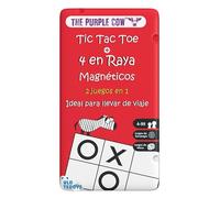 Old Teddys / The Purple Cow 6732 - TO GO - Tic TAC Toe e 4 in Raya, gioco magnetico da viaggio. Più 4 anni