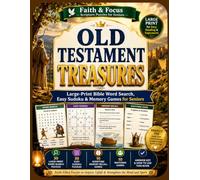 Old Testament Treasures: Large-Print Bible Word Search, Easy Sudoku & Memory Games for Seniors