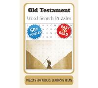 Old Testament Word Search Puzzle Book: Word Searches with Easy to Read Print about Old Testament, Scripture, Prophets, and More | 6x9 inches, 110 ... … Gift for Vacations, Holidays and Free Times