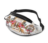 Old Town Street Coffee Floral Casual per uomo Donna London House Table Window Rose Flower Bike Durevole Goditi lo sport Escursionismo Corsa Ciclismo Outdoor