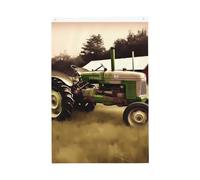Old Tractor Photo Farm Welcome Garden Flag 2x3 Ft No Fade Double Sided Casa Yard Bandiere Outdoor Banner Decor Per Cortile Portico Prato