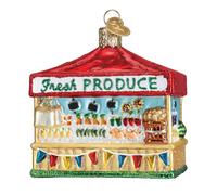 Old World Christmas Farmers Market Stand Ornament Multi