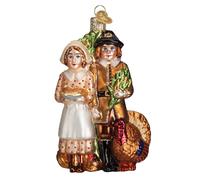 Old World Christmas Pilgrim Thanksgiving Glass Blown Ornaments for Christmas Tree