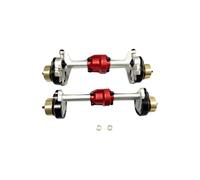 OLDDO 2 Pezzi Anteriore ASSE Posteriore Custodia 1/18 Adatta for HOBBYPLUS 4WD Rock Van CR18P aggiornamenti Parti(Silver)