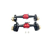 OLDDO 2 Pezzi Anteriore ASSE Posteriore Custodia 1/18 Adatta for HOBBYPLUS 4WD Rock Van CR18P aggiornamenti Parti(Black)