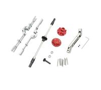 OLDDO Alloggiamento dell'asse Posteriore dell'ingranaggio con Albero Motore Adatto for WPL D12 C14 C24 C24-1 B14 B24 B36 Mini Parti di aggiornamento del Camion(with driveshaft S)