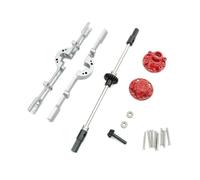 OLDDO Alloggiamento dell'asse Posteriore dell'ingranaggio con Albero Motore Adatto for WPL D12 C14 C24 C24-1 B14 B24 B36 Mini Parti di aggiornamento del Camion(Rear Axle Silver)