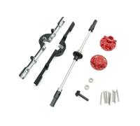 OLDDO Alloggiamento dell'asse Posteriore dell'ingranaggio con Albero Motore Adatto for WPL D12 C14 C24 C24-1 B14 B24 B36 Mini Parti di aggiornamento del Camion(Rear Axle Black)