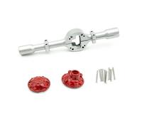 OLDDO Alloggiamento dell'asse Posteriore dell'ingranaggio con Albero Motore Adatto for WPL D12 C14 C24 C24-1 B14 B24 B36 Mini Parti di aggiornamento del Camion(Axle Housing Silver)