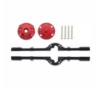 OLDDO Alloggiamento dell'asse Posteriore dell'ingranaggio Fai-da-Te con Albero Motore Adatto for Parti di aggiornamento del Mini Camion WPL D12 C14 C24 C24-1 B14 B24 B36(Axle Housing Black)