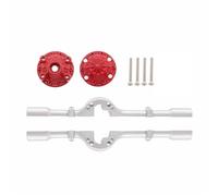 OLDDO Alloggiamento dell'asse Posteriore dell'ingranaggio Fai-da-Te con Albero Motore Adatto for Parti di aggiornamento del Mini Camion WPL D12 C14 C24 C24-1 B14 B24 B36(Axle Housing Silver)