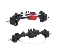 OLDDO Anteriore Centrale ASSE Posteriore Completo Portale Assi con Differenziale T-Lock Misura for Traxxas TRX4 TRX-4 6WD 1/10 RC Crawler Auto Parte(Blue)