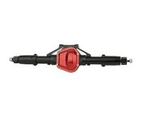 OLDDO Anteriore Centrale Posteriore Assale Dritto con Servo Base for 1/10 RC Rock Crawler Auto Assiale SCX10 RC 4WD D90 Parti di aggiornamento(Black Rear Axle)