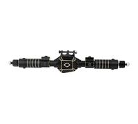 OLDDO Assale Dritto Anteriore Completo con Rivestimento Nero for Parte di aggiornamento Auto 1/10 RC Crawler Axial SCX10 PRO(Only Rear axle)
