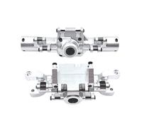 OLDDO Processo di aggiornamento Alloggiamento dell'asse Anteriore e Posteriore Adatto for Parti di Automobili HuangBo 1/10 ZP1001 ZP1002 ZP1003 ZP1004 RC(Silver)