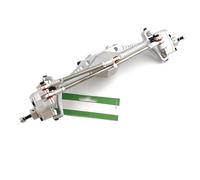 OLDDO RC ASSE portale Anteriore e Posteriore for 1/10 RC Crawler Car Axial Fit for Capra 1.9 Unlimited Trail Buggy UTB Currie F9 Upg(Silver Front Axle)