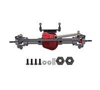 OLDDO RC Auto ASSE Anteriore E Posteriore in Metallo CNC con Adattatore Servo Braccio for Axial SCX10 1/10 RC Auto da Pista Parti di Aggiornamento