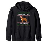 Olde English Bulldogge Natale Felpa con Cappuccio