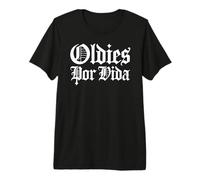 Oldies por Vida Vintage Lowrider Auto Messicana Chicano Cholo Maglietta Premium
