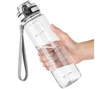 OLDLEY Borraccia Sportiva da 1L/32oz, Borraccia Motivazionale da Borraccia per Bevande con Marcature del Tempo Coperchio a Prova di Perdite, Senza BPA per Bambini Adulti Palestra Scuola