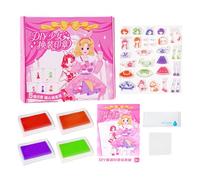 Oldmoom Libro di Costumi con Stampi alla Moda - Gioco di Costumi da Principessa | Set da Viaggio Creativo per Stimolare Fantasia e Immaginazione Infantile