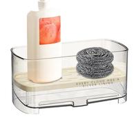 Oldmoom Organizzatore Per Lavello Da Cucina | Antiscivolo Per Archiviazione E Organizzazione Della Cucina,o Portaspugna Per Lavello Con Vassoio Autoscarico Rimovibile,Per Bagno Casa E Piano