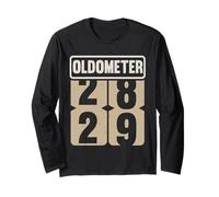 Oldometer 28-29 Funny Birthday Live Legend Turning 29 His/He Maglia a Manica