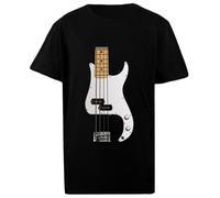 Oldrytee Chitarra Stile P Bass T-Shirt da Bambino in Cotone Nera