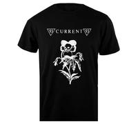 Oldrytee Current 93 T-Shirt da Uomo in Cotone Nera da Uomo