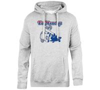 Oldrytee Fu Manchu Felpa Grigia con Cappuccio Unisex vestibilità Semplice