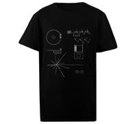 Oldrytee Il Disco d'oro del Voyager T-Shirt da Bambino in Cotone Nera