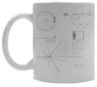 Oldrytee Il Disco D'oro Del Voyager Tazza In Ceramica Bianca