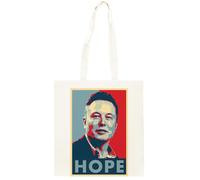 Oldrytee La Speranza Di Elon Musk Shopping Borsa Shopper Unisex Beige In Cotone