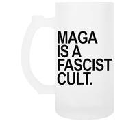 Oldrytee Maga È Una Setta Fascista Boccale Trasparente Con Manico In Vetro Per Birra