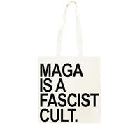 Oldrytee Maga È Una Setta Fascista Shopping Borsa Shopper Unisex Beige In Cotone